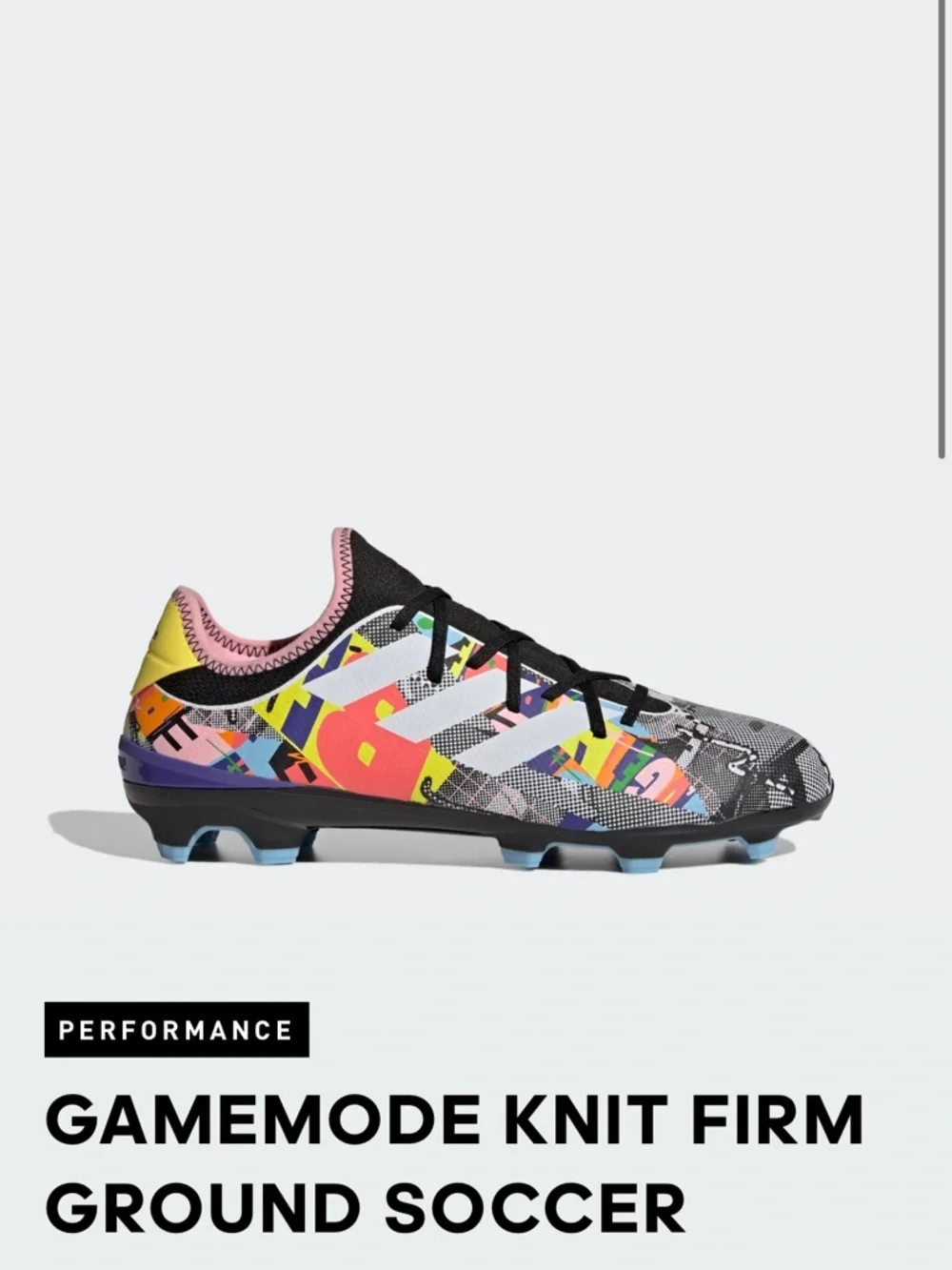 Adidas Gamemode Soccer Cleats Pride Graphic Men’s 8 Women’s 9–9.5